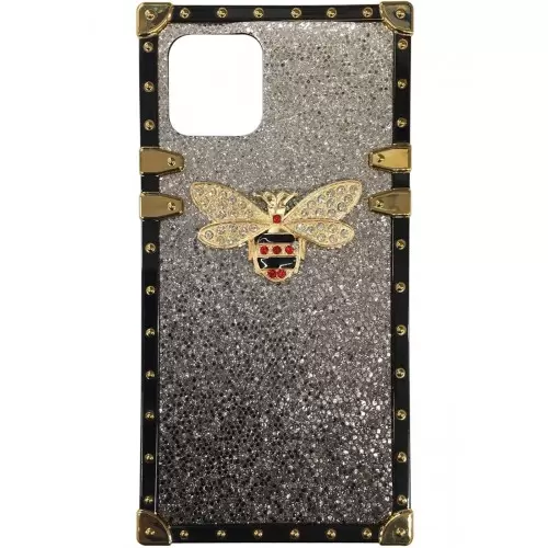 iPhone 15 Pro/iPhone 14 Pro Glitter Butterfly Case Black